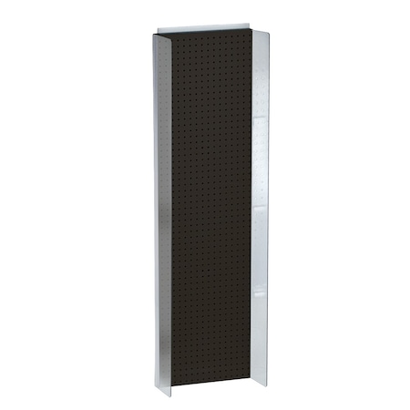 Azar Displays 16"W x 60"H Pegboard Powerwing Display 700356-BLK